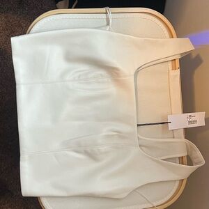 Vegan Leather Bustier Top